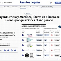 Brigard Urrutia y Martnez, lderes en nmero de fusiones y adquisiciones el ao pasado